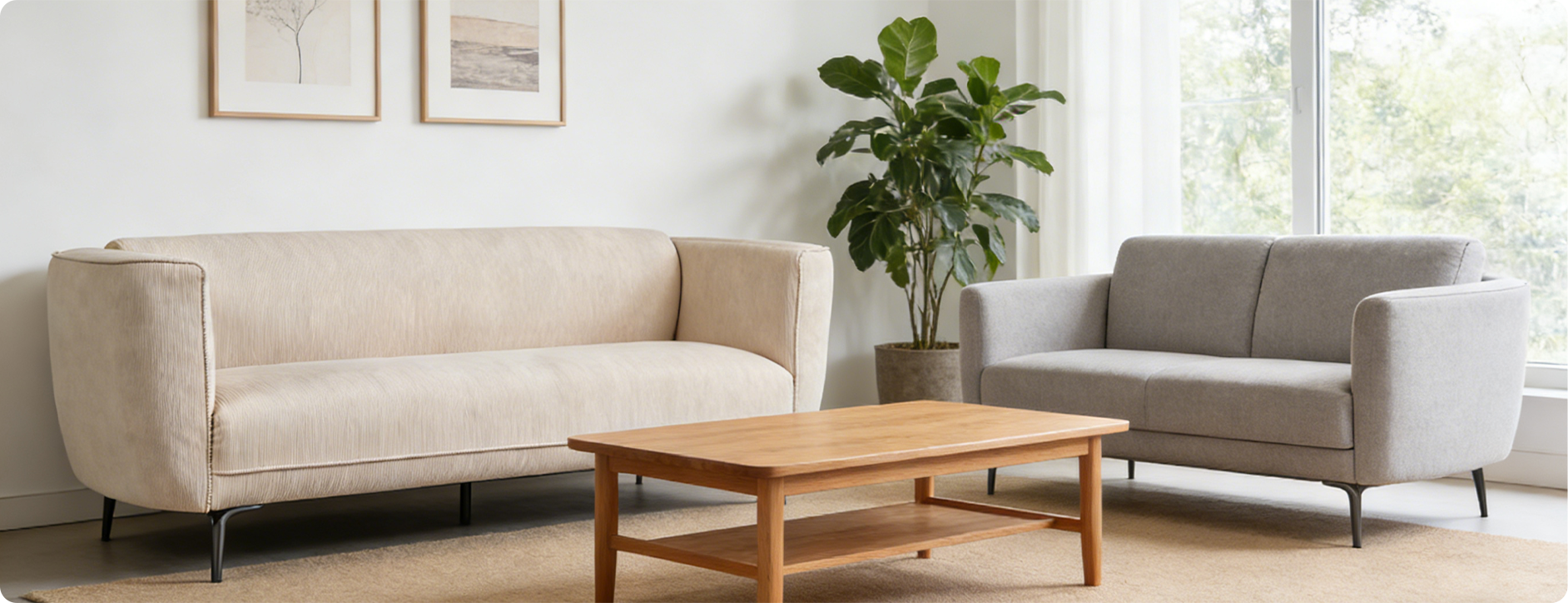 Asiento y sofá Love