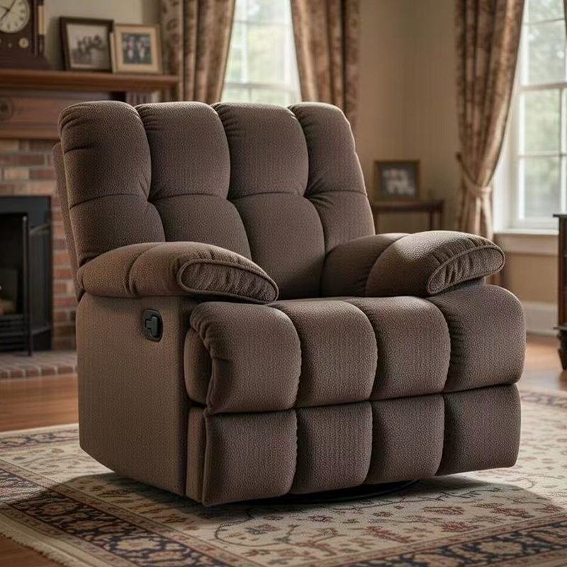 Silla reclinable manual de 39,8'' con pivote y balancín