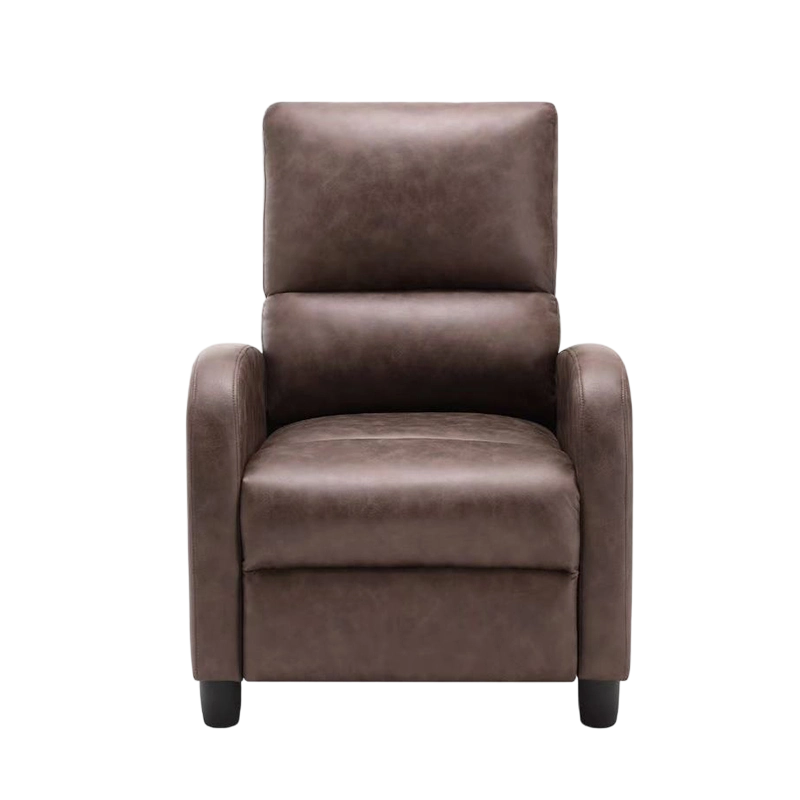 Sillón reclinable de microfibra con asiento plegable