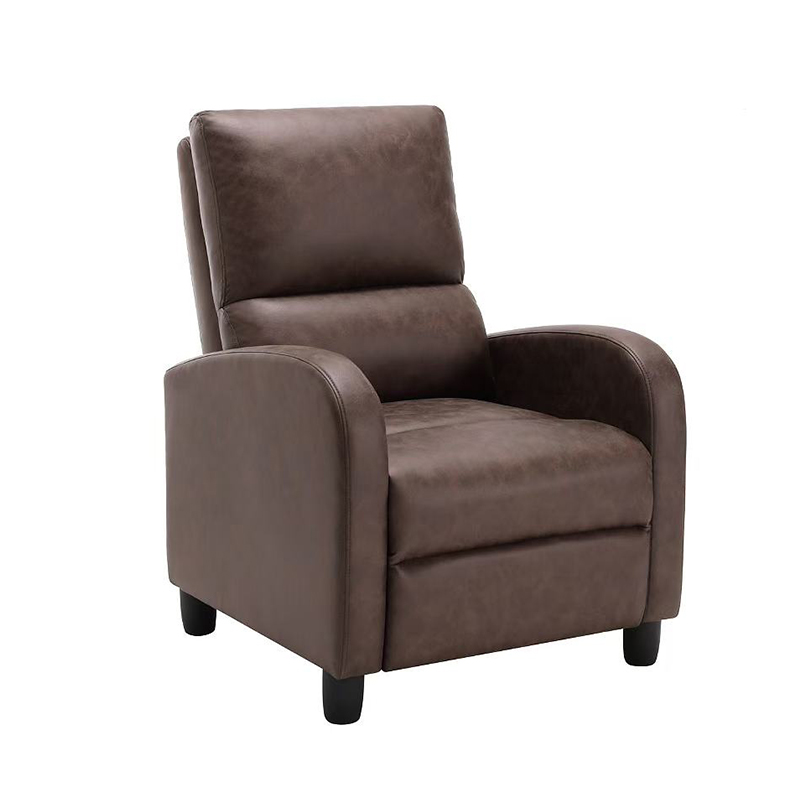 Sillón reclinable de microfibra con asiento plegable