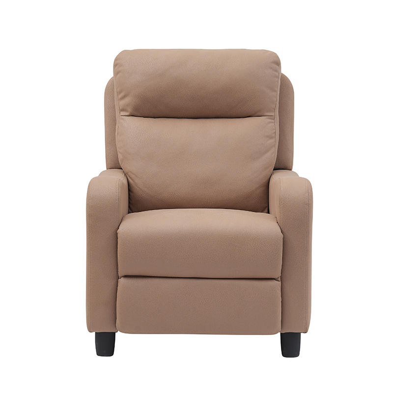 Sillón reclinable de microfibra con asiento plegable