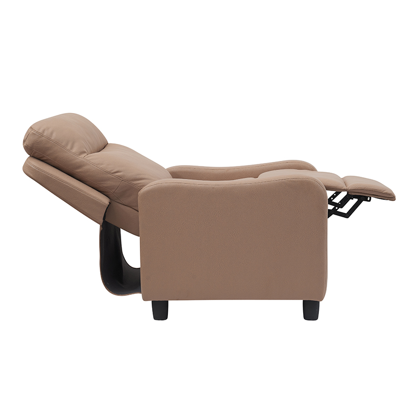 Sillón reclinable de microfibra con asiento plegable