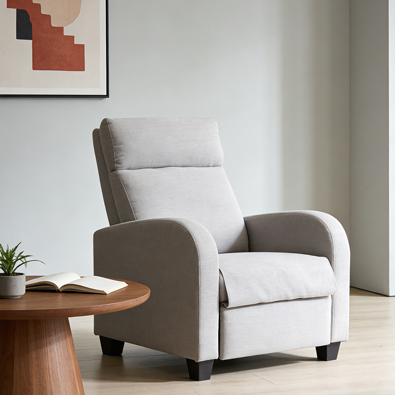 Asientos de cine en casa con soporte lumbar Sillones reclinables con respaldo de esponja de alta densidad sobrecargados Sillón para sala de estar