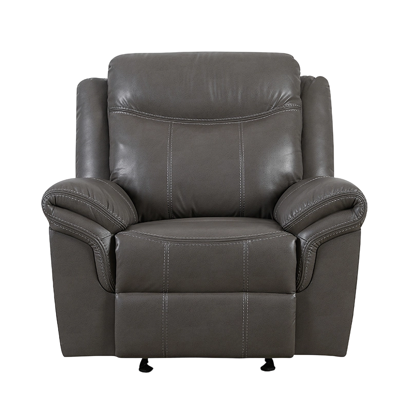 Silla reclinable manual de piel sintética con deslizador