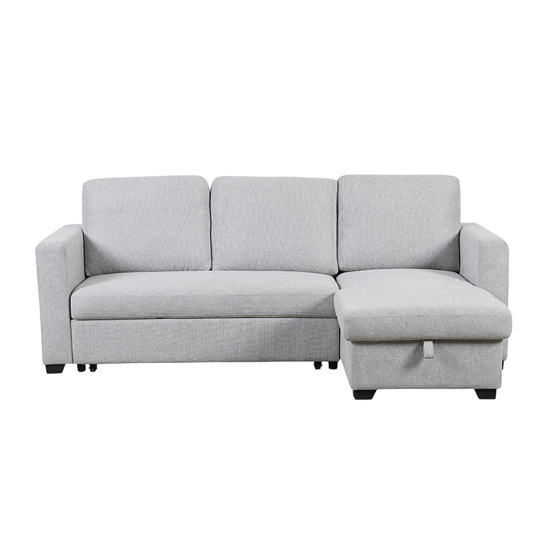 Sofá cama seccional reversible con chaise con almacenaje