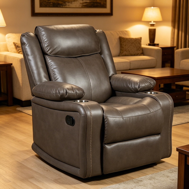 37.4 Wide Sillón reclinable manual con cojines suaves y cómodos