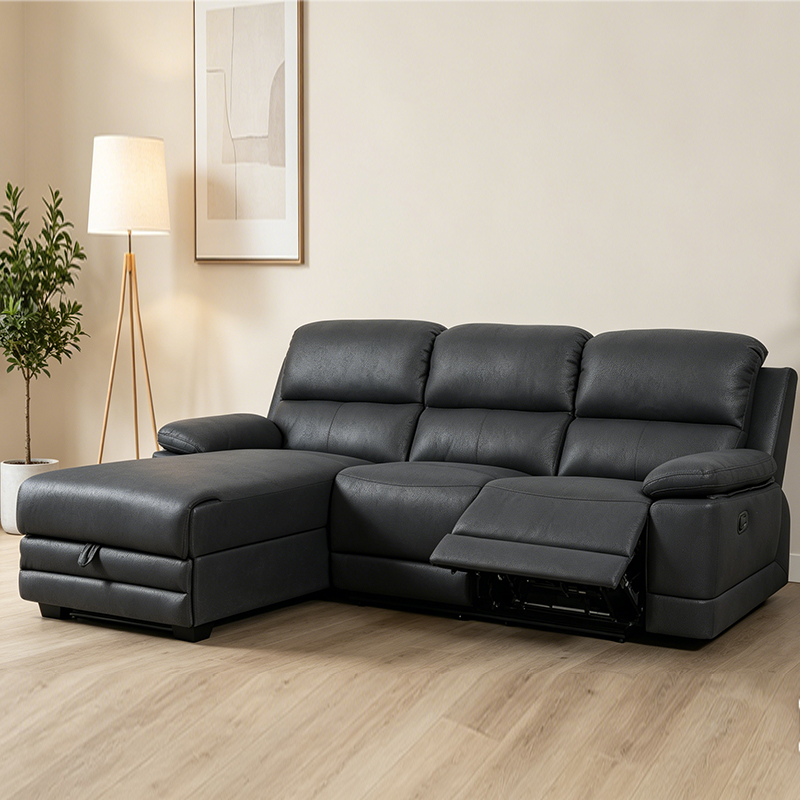 Sofá reclinable seccional en forma de L de 96