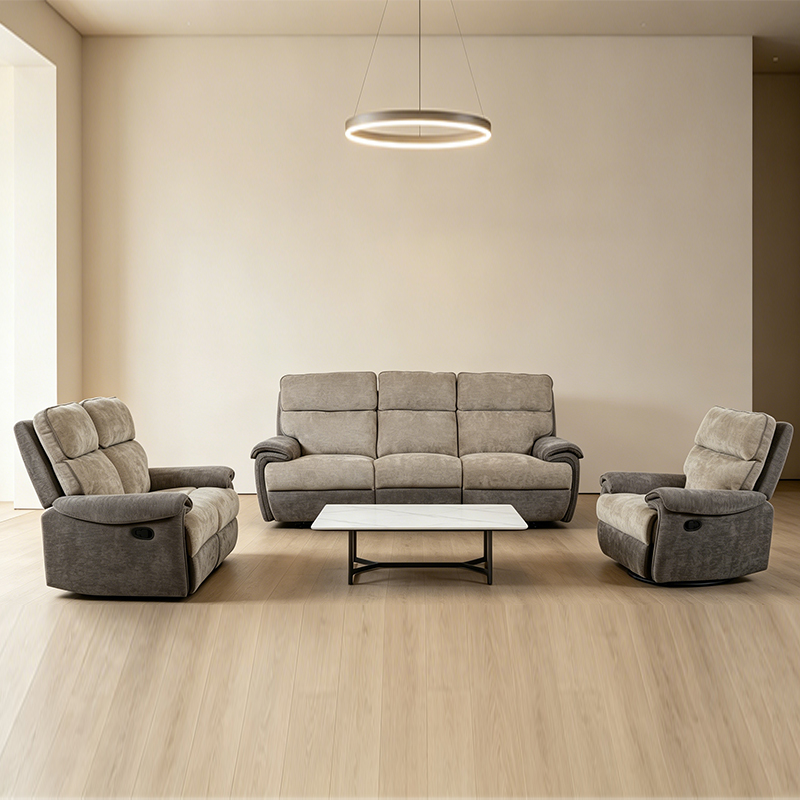 Juego de sala de estar reclinable de 3 piezas