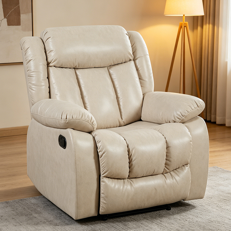 Sofá reclinable manual con gran ancho