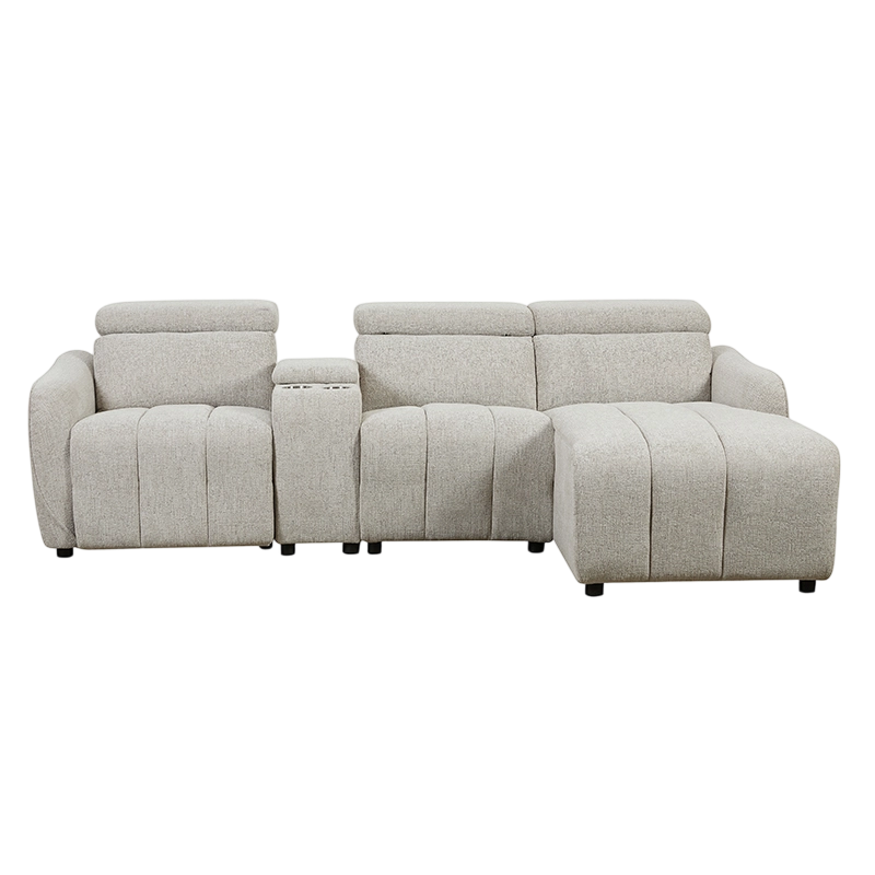 Silla reclinable de 3 piezas con chaise