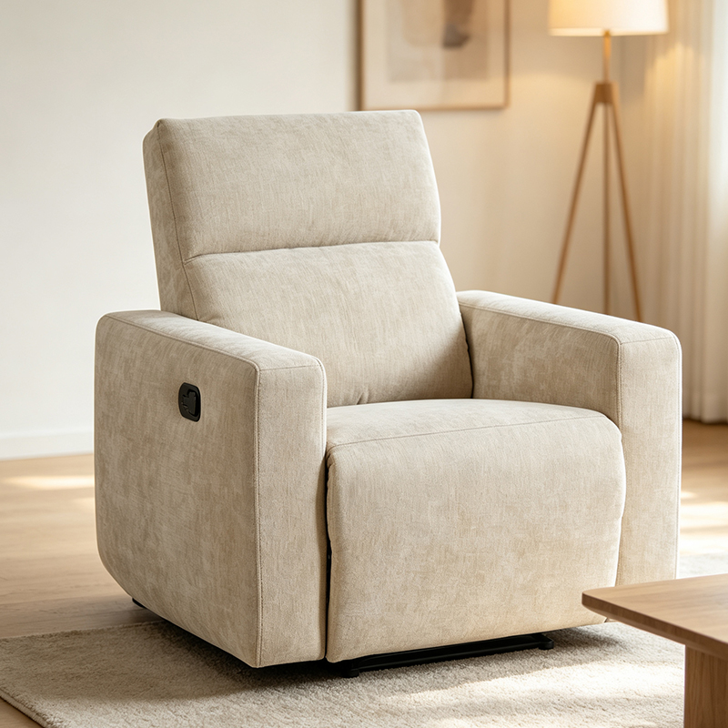 Silla reclinable manual moderna tapizada