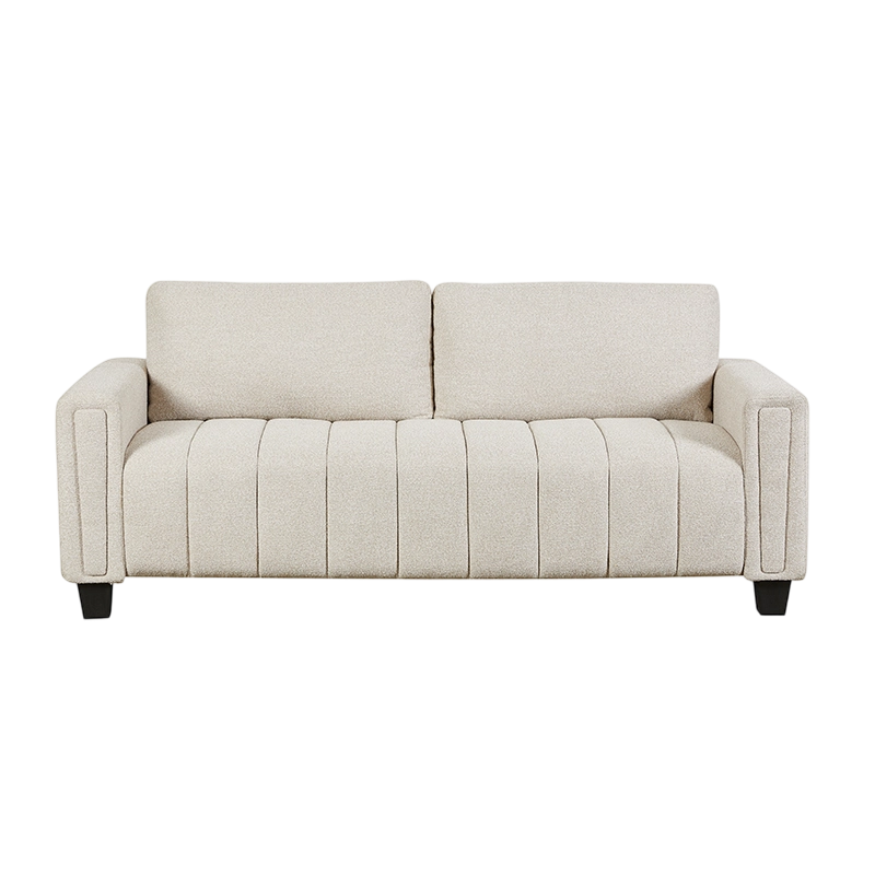 Juego de sofás tapizados de chenilla de 2 piezas con almohadas, sofá de salón, sofá de dos plazas